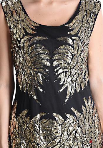 Scamiciato in Cotone al ginocchio con paillettes - ph 4