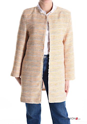Multicoloured Cotton Coat with lining