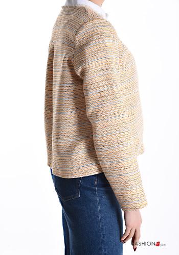 Farbiges Muster Bolero aus Baumwolle - ph 3