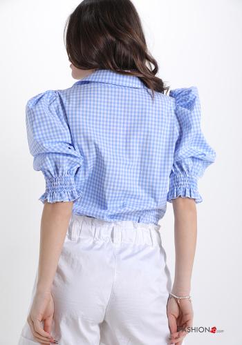 Camicia in Cotone Fantasia quadrettata vichy - ph 2