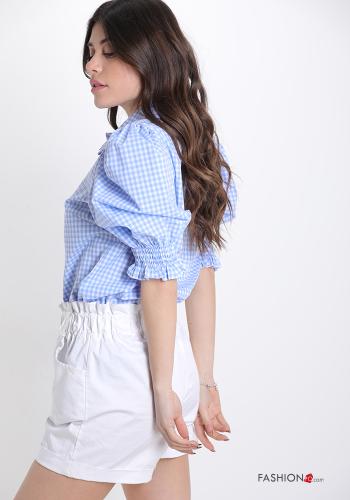 Camicia in Cotone Fantasia quadrettata vichy - ph 3