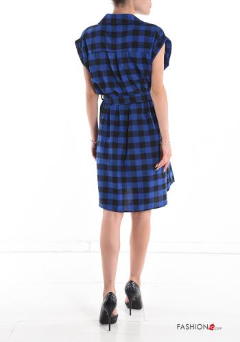 Vichy Cotton Shirt dress with bow - ph 2