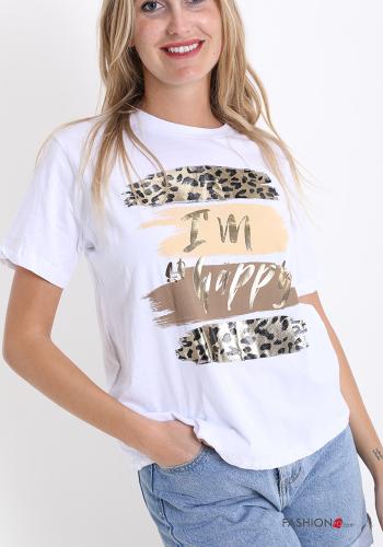T-shirt de Algodón Estampado escrito - ph 1