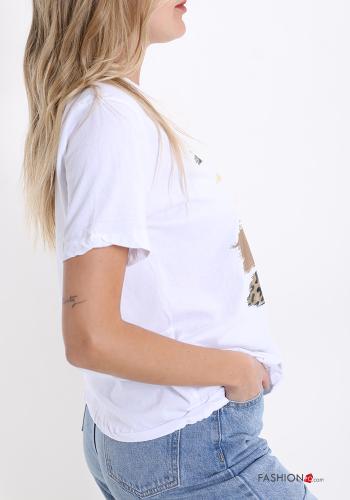 T-shirt de Algodón Estampado escrito - ph 3