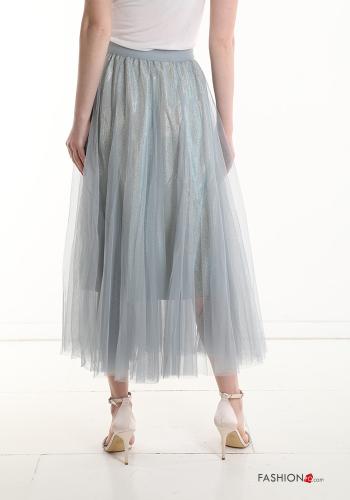 Gonna midi maniche in tulle con elastico - ph 2