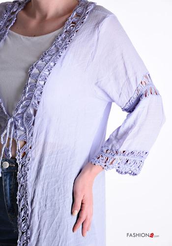 Kimono en Coton avec noeud manches à trois-quarts - ph 4
