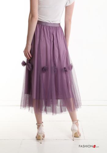 Jupe en Coton tulle mi-longue avec élastique - ph 2