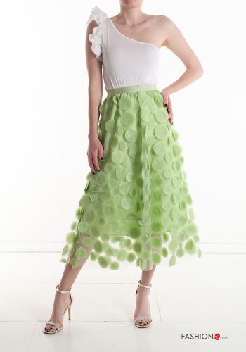 Gonna tulle Longuette Fantasia pois con elastico - ph 5