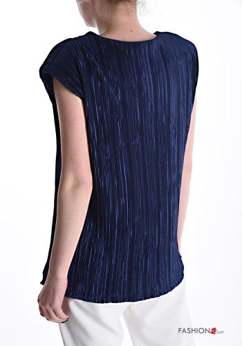 Lurex ärmellos Bluse mit schulterpolstern - ph 2