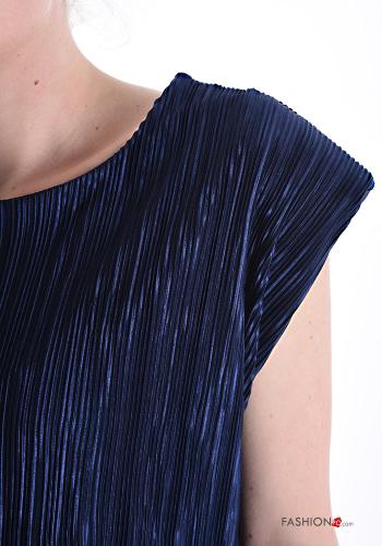 Lurex ärmellos Bluse mit schulterpolstern - ph 4