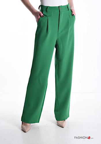 Chino vita alta wide leg con tasche - ph 1
