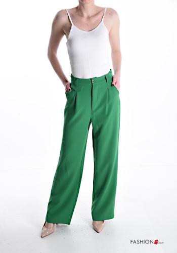 Chino vita alta wide leg con tasche - ph 5