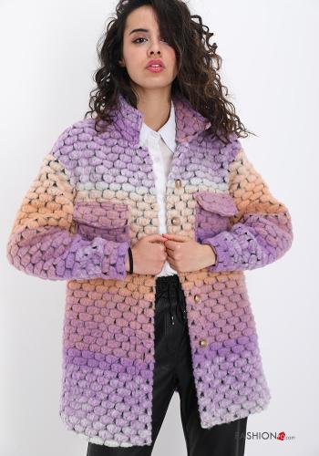 Suit jacket in Wool Mix  with buttons with pockets Multicoloured print - ph 1