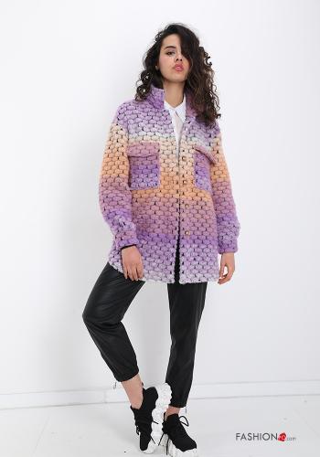 Suit jacket in Wool Mix  with buttons with pockets Multicoloured print - ph 5
