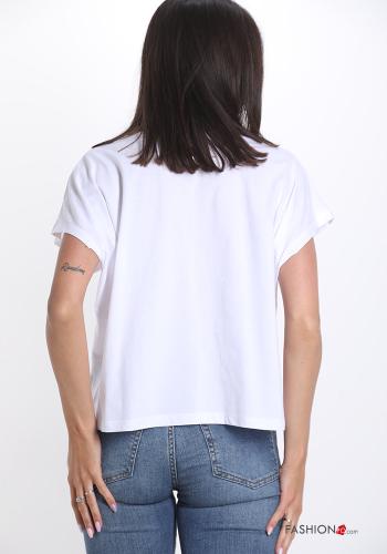 T-shirt en Coton Tissu imprimé - ph 2