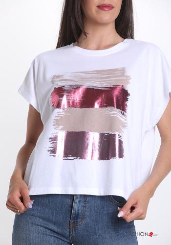 T-shirt en Coton Tissu imprimé - ph 4