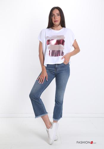 T-shirt en Coton Tissu imprimé - ph 5