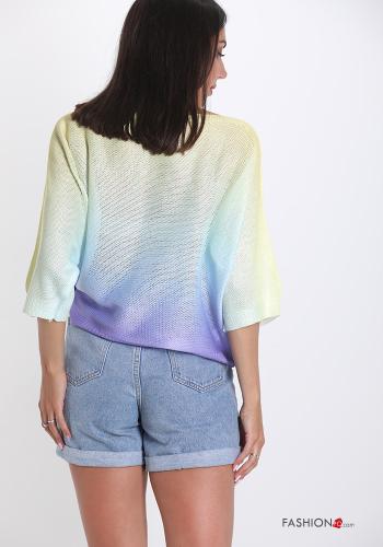Strickpullover Farbiges Muster - ph 2