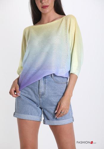 Strickpullover Farbiges Muster - ph 4