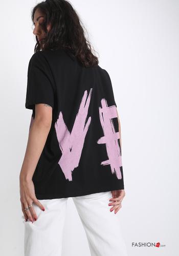 Lettering print Cotton T-shirt - ph 2