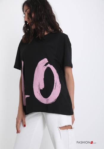 Lettering print Cotton T-shirt - ph 3