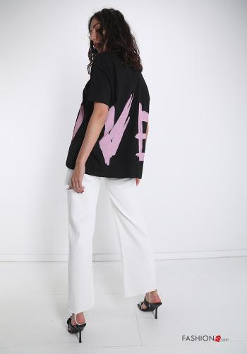 Lettering print Cotton T-shirt - ph 5