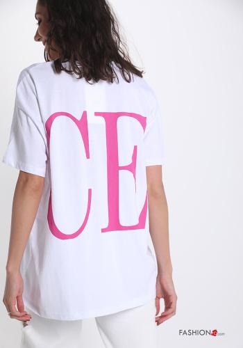 Lettering print Cotton T-shirt - ph 2