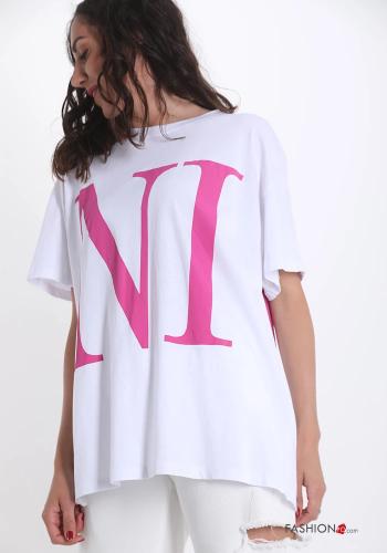 Lettering print Cotton T-shirt - ph 3