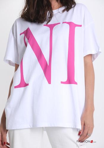 Lettering print Cotton T-shirt - ph 4
