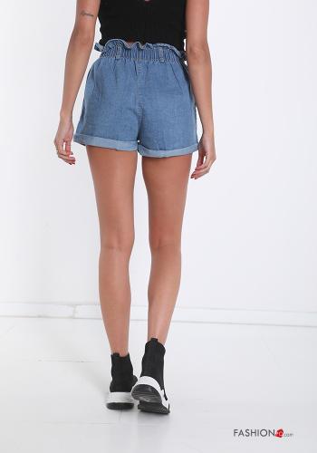 Bermuda aus Baumwolle  mit Taschen Denim - ph 2
