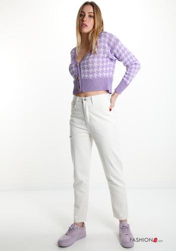 Cardigan Fantasia pied de poule - ph 5