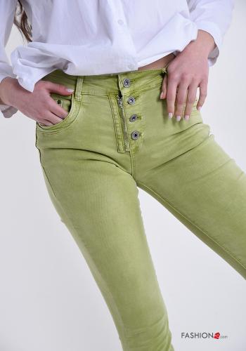 Hose aus Baumwolle mit Taschen mit Reißverschluss - ph 4