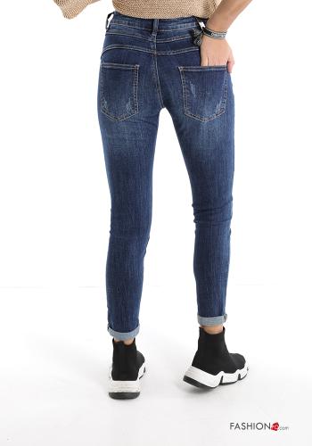 Cotton Jeans with buttons with pockets - ph 2