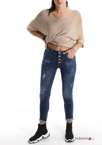 Cotton Jeans with buttons with pockets - ph 5