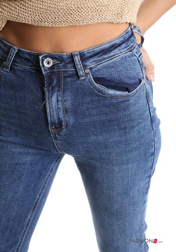 Jeans aus Baumwolle mit Taschen - ph 4