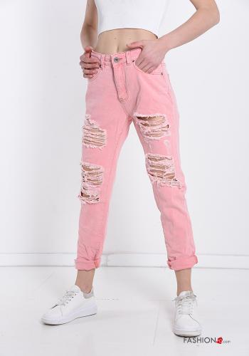 Trousers in Cotton  with pockets - ph 1