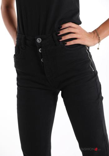 Cotton Jeans with buttons with zip with pockets - ph 4