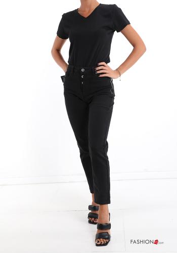 Cotton Jeans with buttons with zip with pockets - ph 5