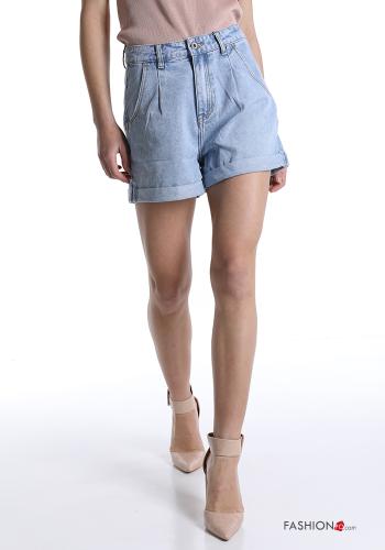 Denim Shorts aus Baumwolle mit Taschen - ph 1