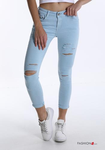 Jeans aus Baumwolle mit Taschen - ph 1