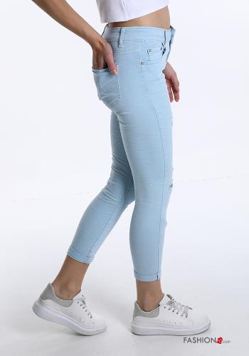 Jeans aus Baumwolle mit Taschen - ph 3