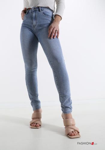 Jeans aus Baumwolle mit Taschen - ph 1