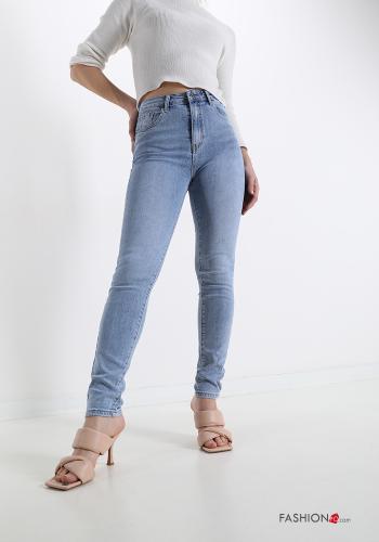Jeans aus Baumwolle mit Taschen - ph 5