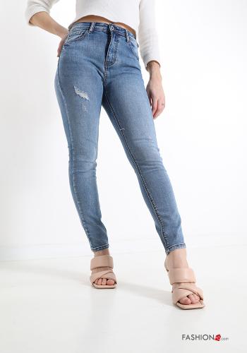 Jeans aus Baumwolle mit Taschen - ph 1