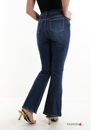 ausgestellte Jeans aus Baumwolle mit Taschen - ph 2