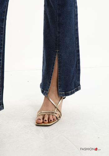 ausgestellte Jeans aus Baumwolle mit Taschen - ph 4