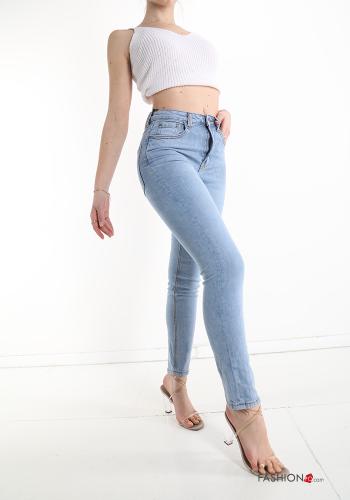 Jeans aus Baumwolle mit Taschen - ph 5