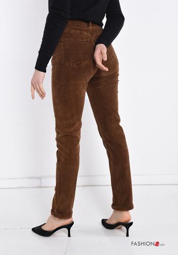 Pantalones de Algodón de Terciopelo con bolsillos - ph 2