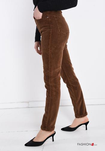 Pantalones de Algodón de Terciopelo con bolsillos - ph 3
