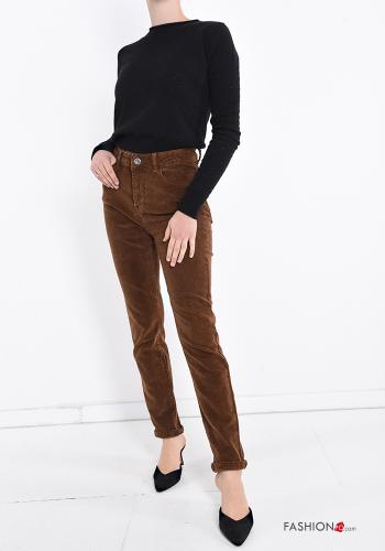 Pantalones de Algodón de Terciopelo con bolsillos - ph 5